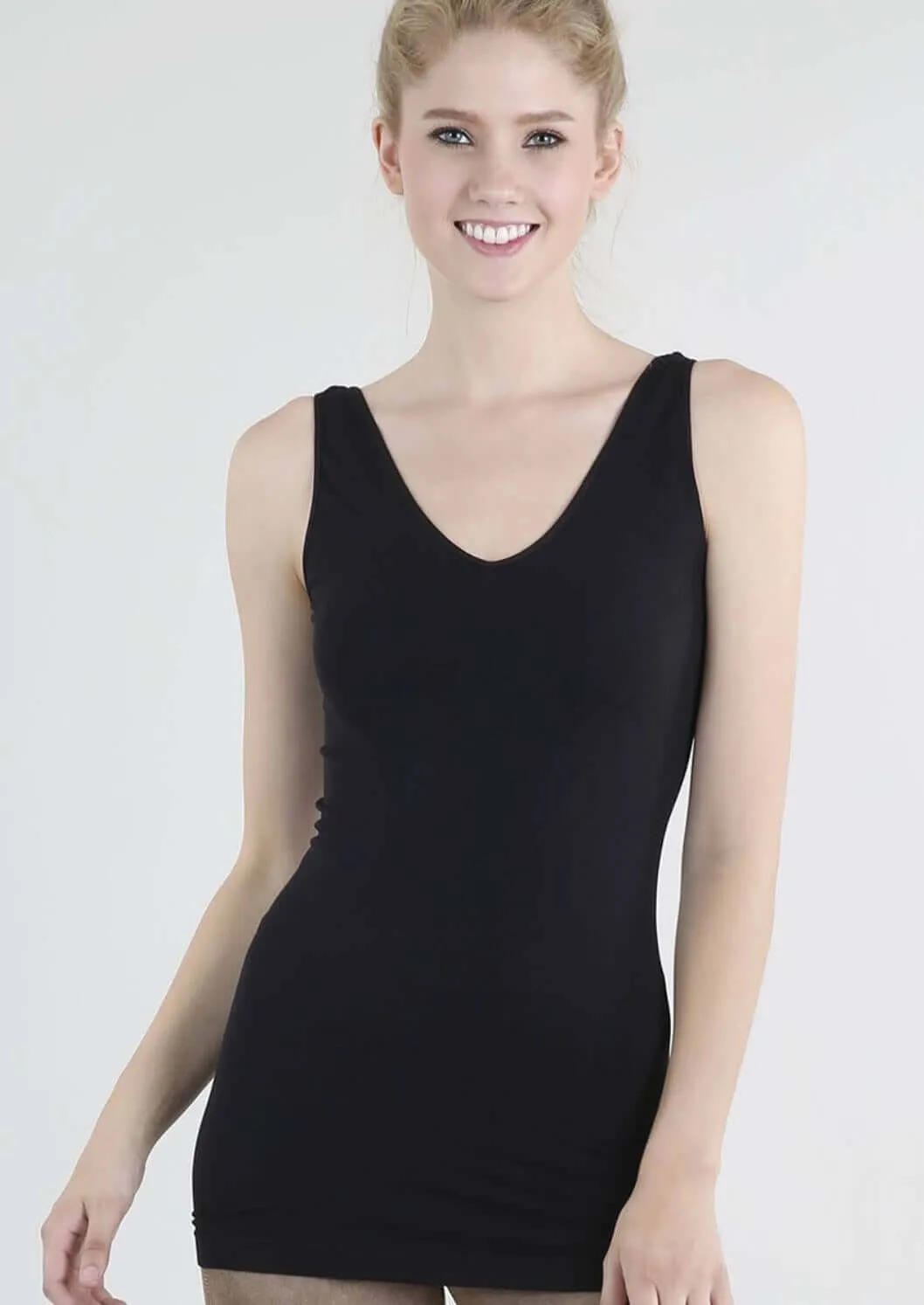 Essentials Base Layer Black Reversible Tank Top