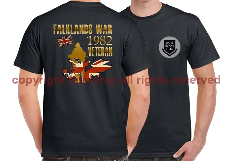 FALKLANDS WAR VETERAN Double Print T-Shirt