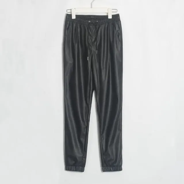 FashionSierra - Women Solid Pu Pants