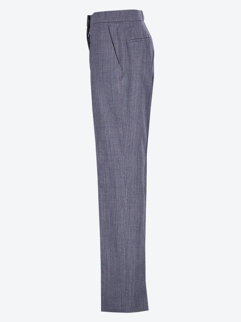 Fine wool ripstop pants