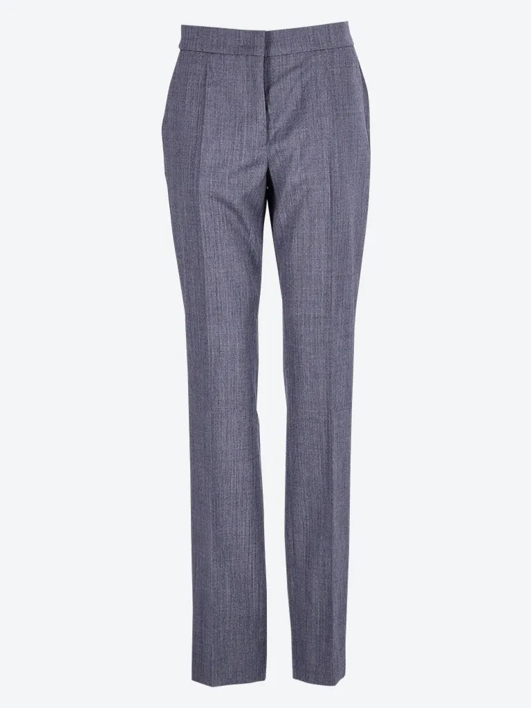 Fine wool ripstop pants