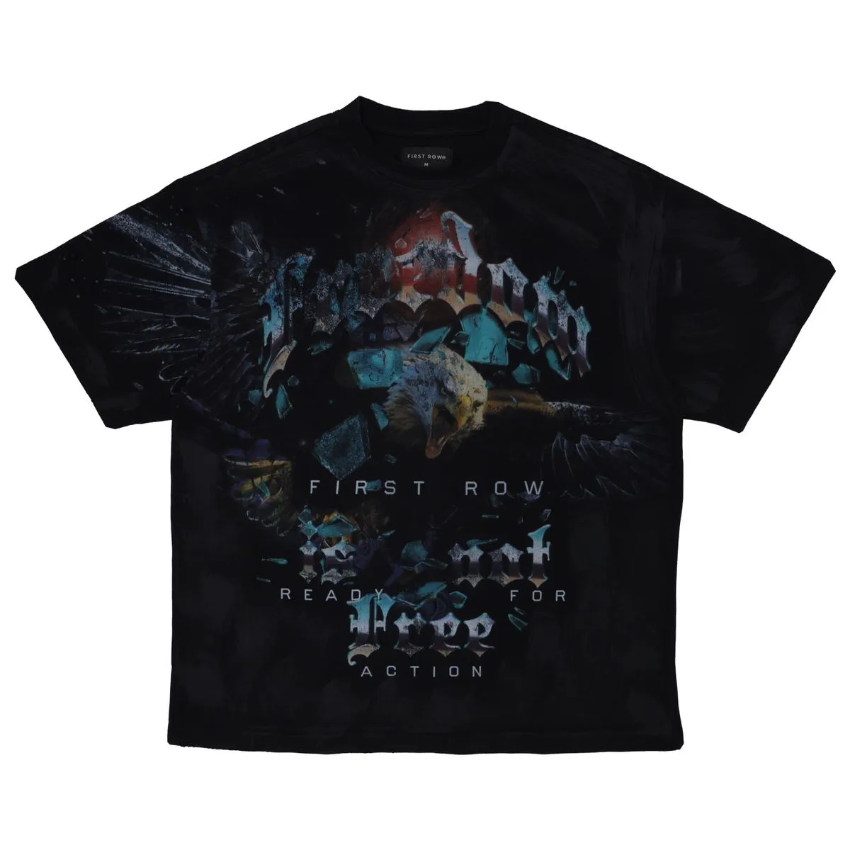 FIRST ROW Freedom Heavy Washed Graphic T-Shirt