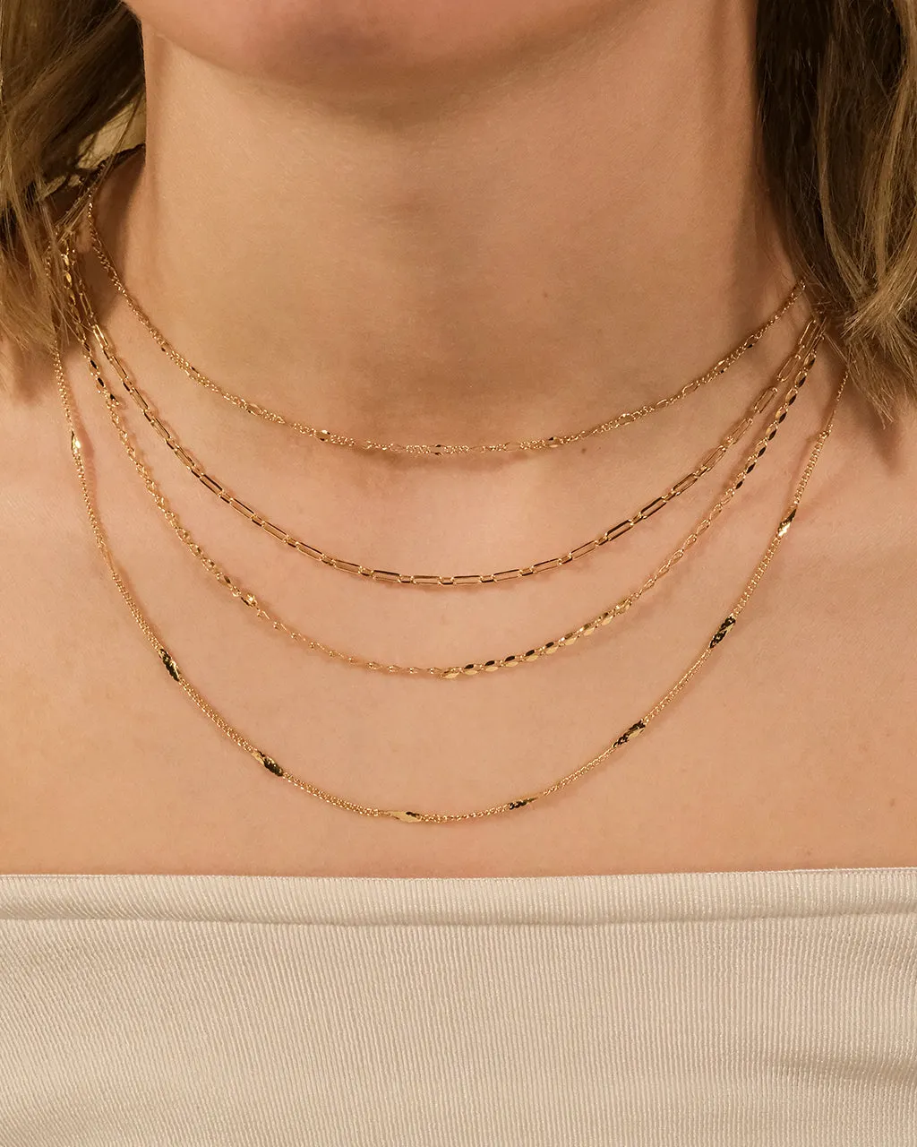 Four Layer Chain Necklace