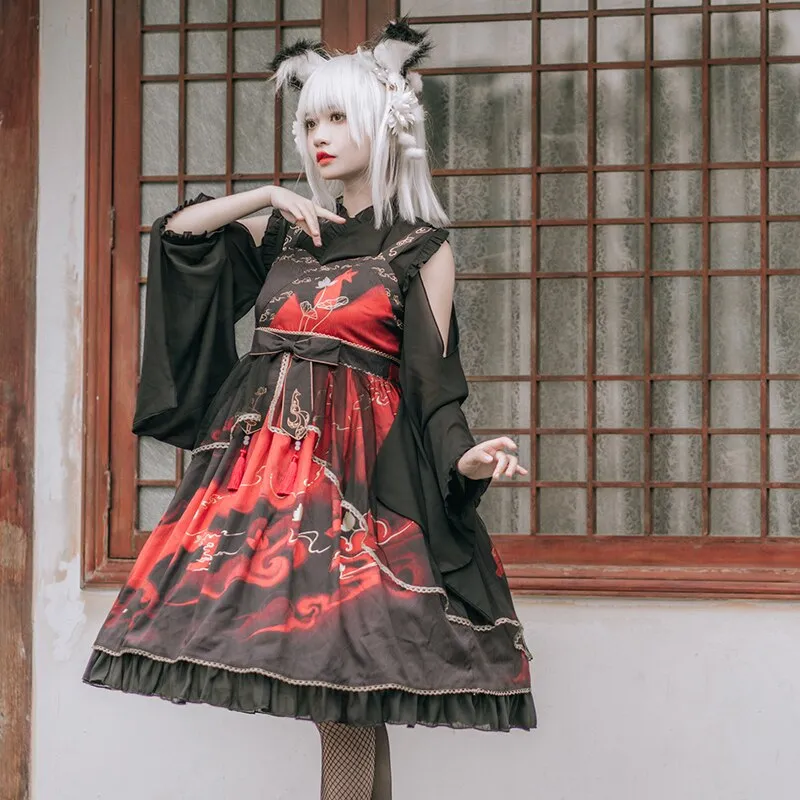 Fox & Cloud ~ Vintage Lolita JSK Dress by OCELOT