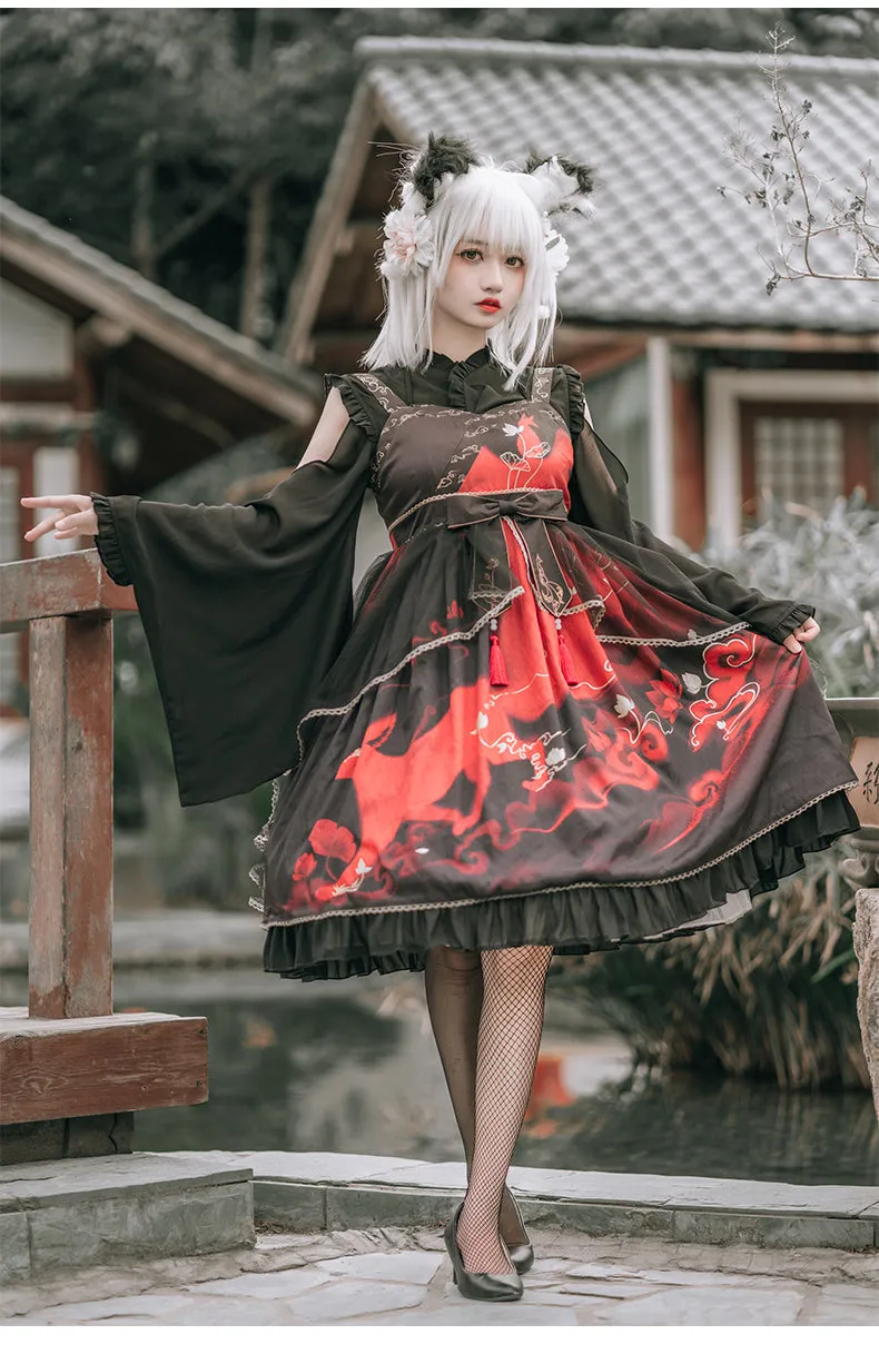 Fox & Cloud ~ Vintage Lolita JSK Dress by OCELOT