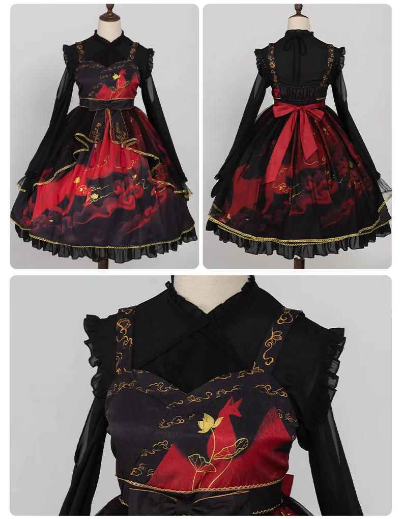 Fox & Cloud ~ Vintage Lolita JSK Dress by OCELOT