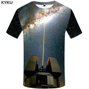 Galaxy Space T-shirts Men Vortex T-shirt 3d Nebula Tshirt Anime Lightning T shirts Funny Mountain Tshirts Print Mens Fashion