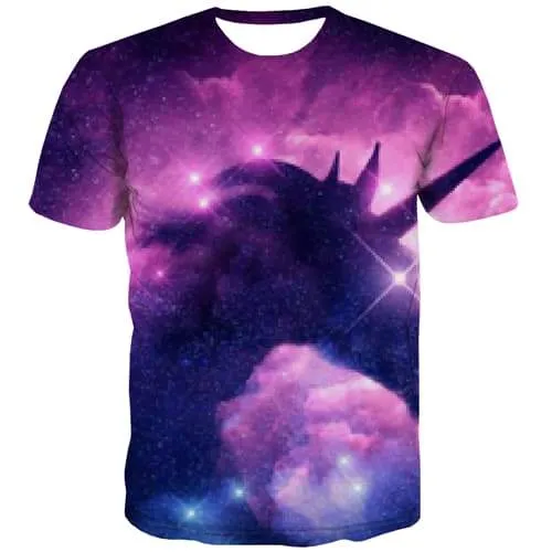 Galaxy T-shirt Men Space T-shirts Graphic Funny Tshirt Printed Psychedelic Tshirts Casual Hip Hop T shirts Funny Short Sleeve