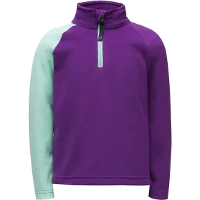 Girls' Speed Fleece Zip T-Neck