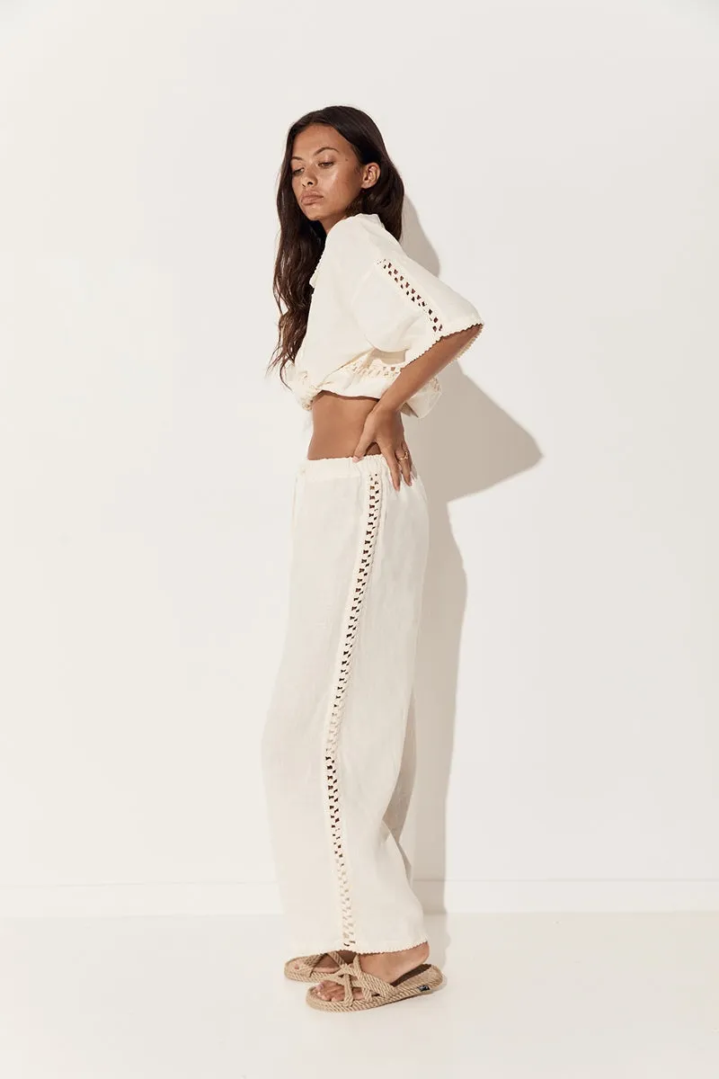 GOLDEN HOUR PANT - OFF WHITE