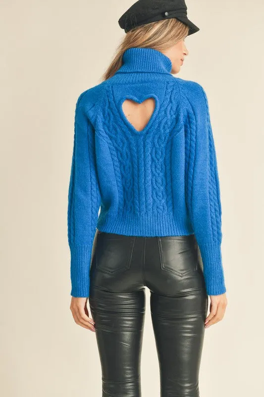 Gordon Heart Turtleneck Sweater FINAL SALE