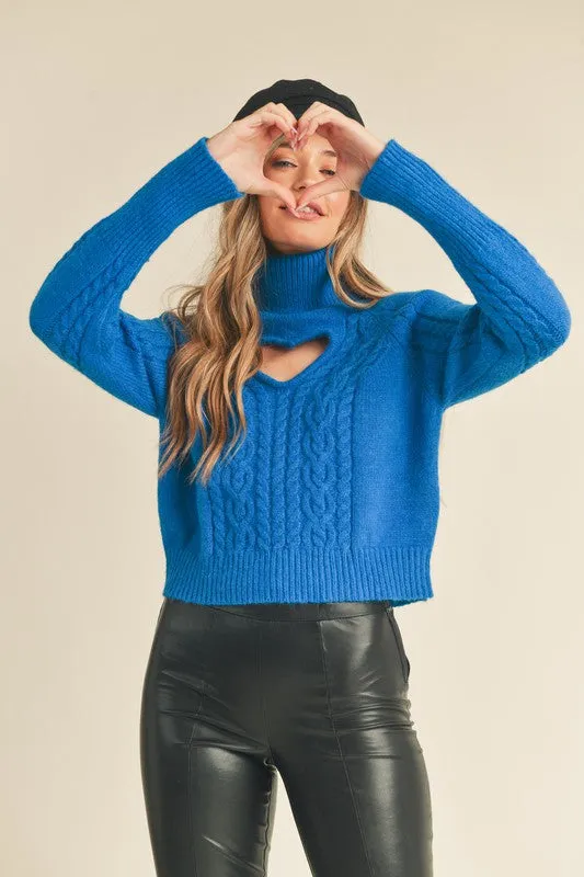 Gordon Heart Turtleneck Sweater FINAL SALE