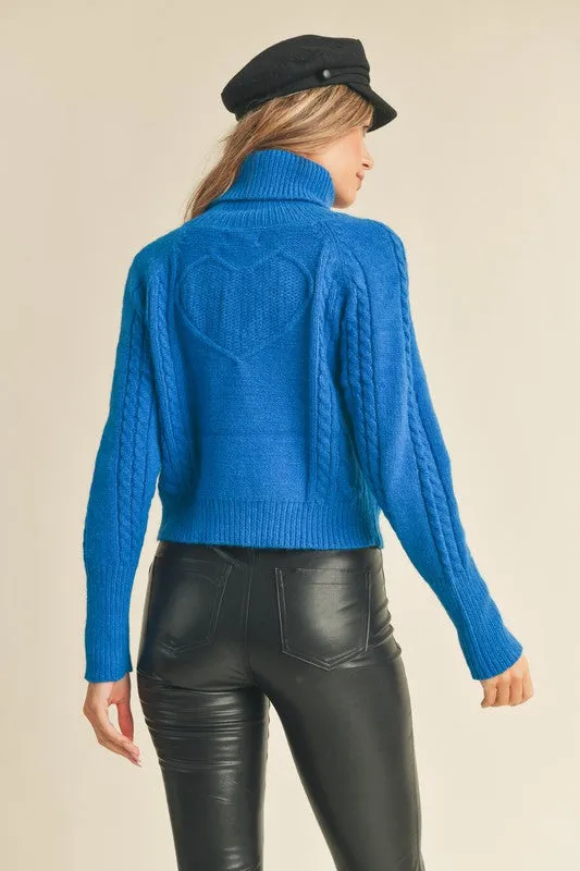 Gordon Heart Turtleneck Sweater FINAL SALE