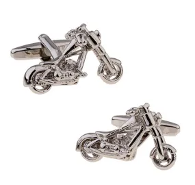 Great Jones Motorbike Rhodium Plated Cufflinks