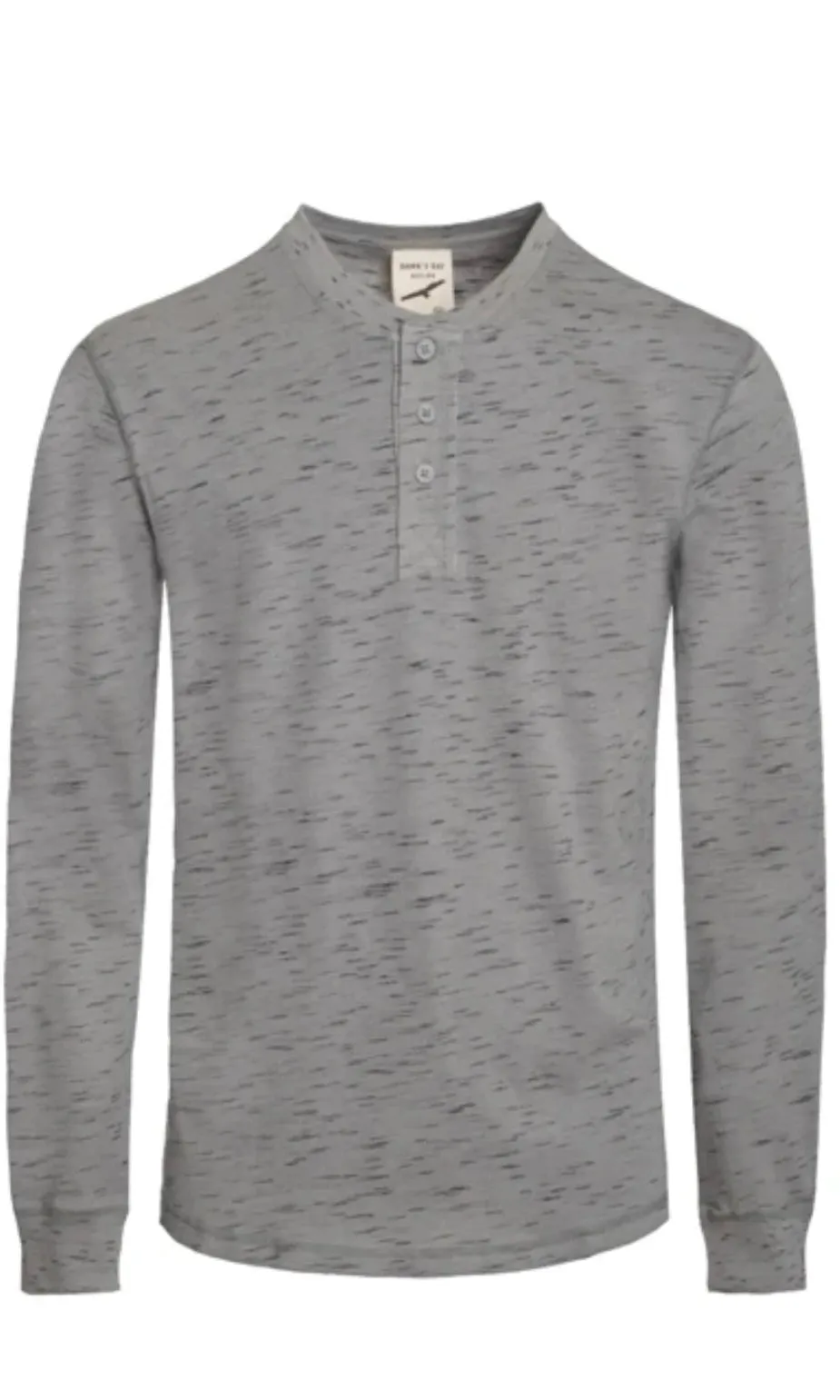 Grey Long Sleeve Henley