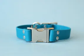 HARDWARE RETIREMENT SALE - Lagoon & Nickel Biothane Dog Collar