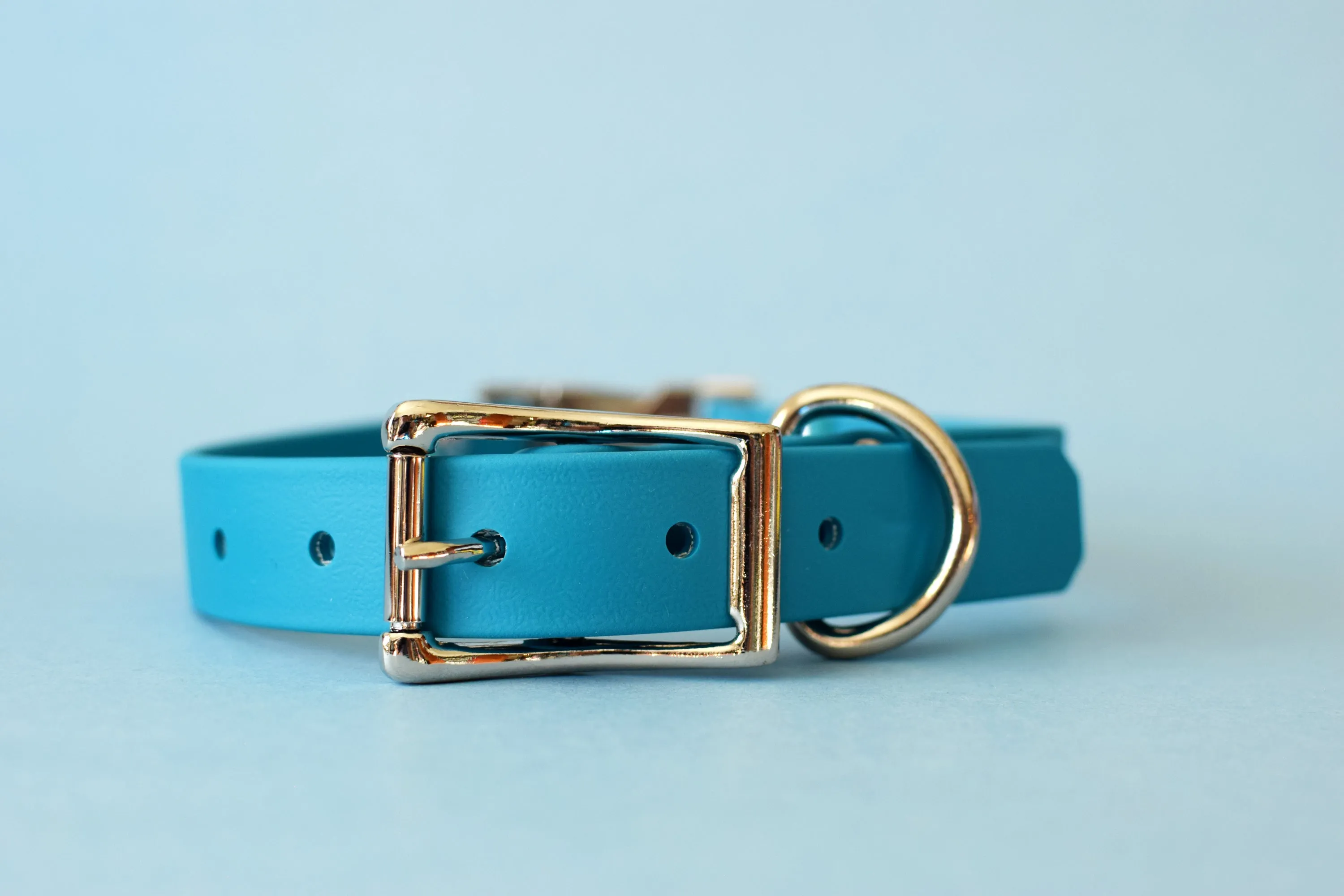 HARDWARE RETIREMENT SALE - Lagoon & Nickel Biothane Dog Collar