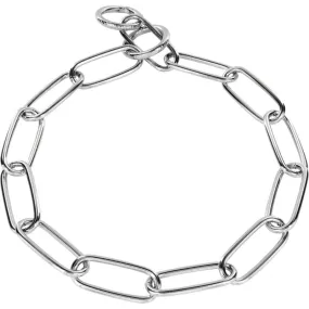 Herm Sprenger Metal Chrome Collar - Long Link Fur Saver 3mm