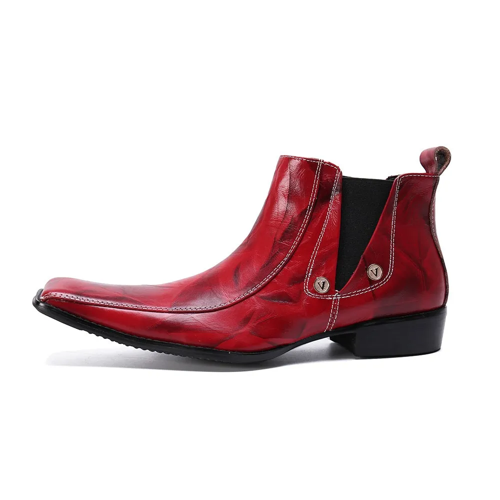 High Top Chelsea Boot with Decoration