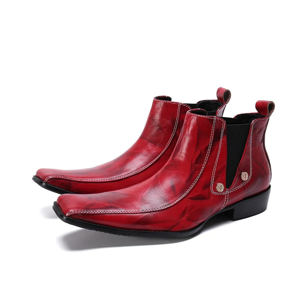 High Top Chelsea Boot with Decoration