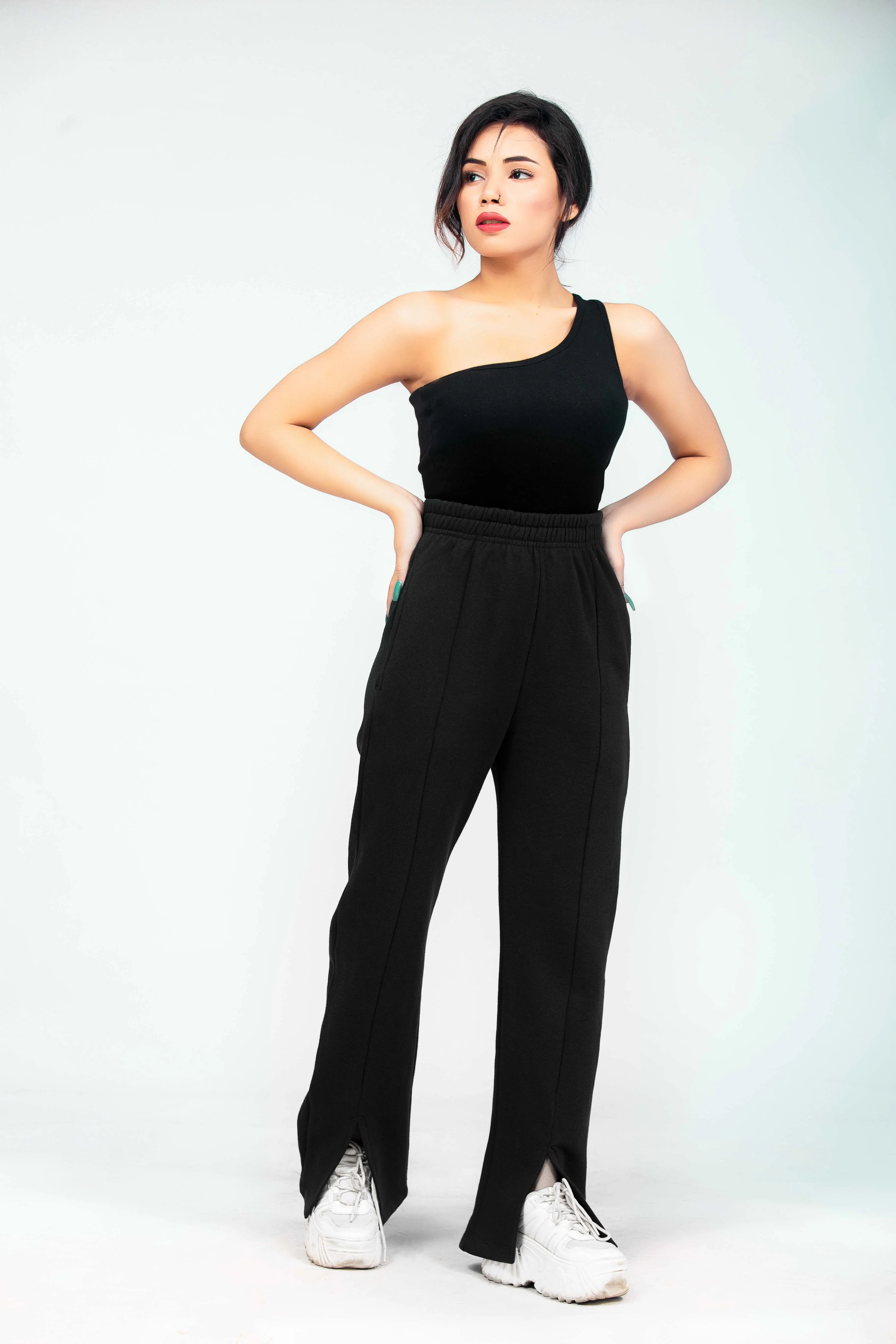 High Waist Flare Leg Pants