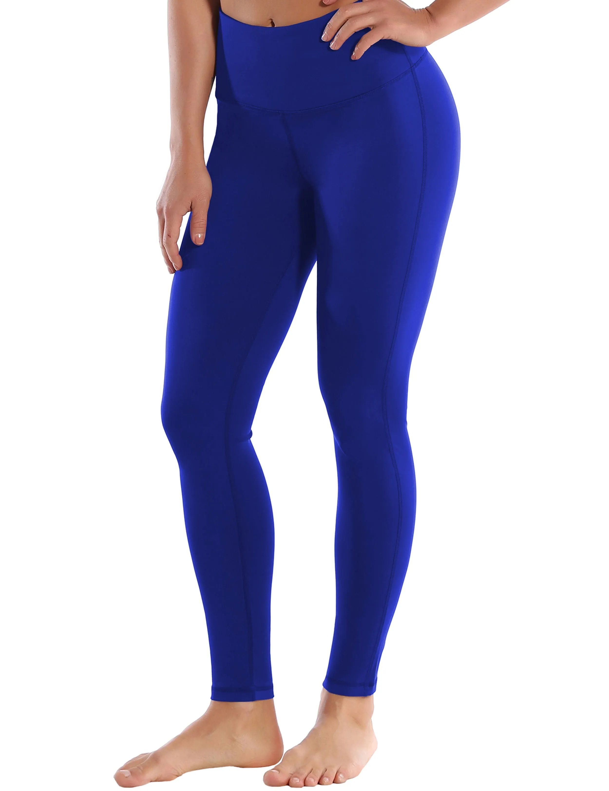 High Waist Side Line Running Pants navy_Running