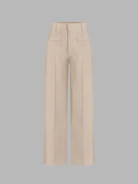 High Waist Straight Leg Pants