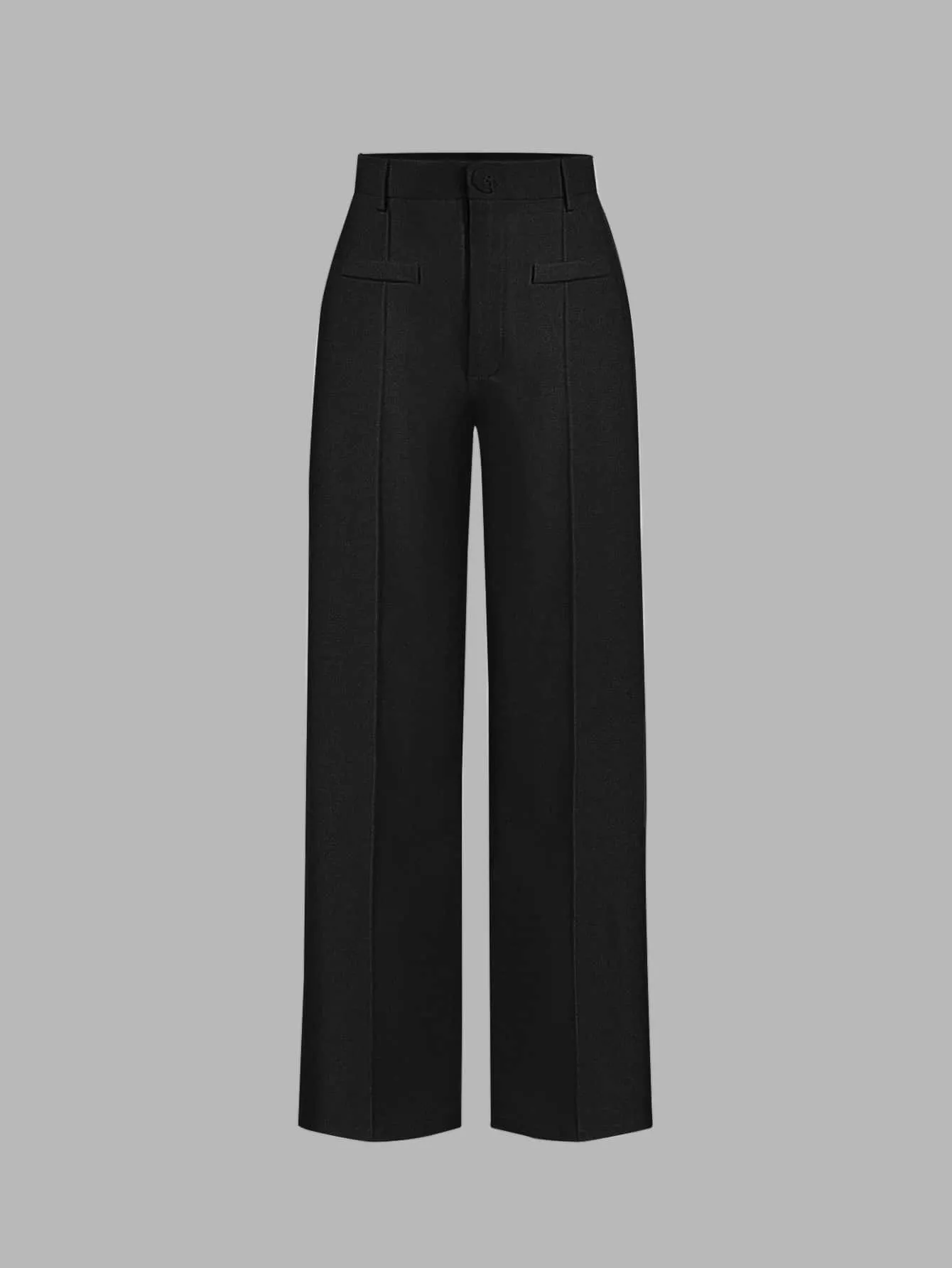 High Waist Straight Leg Pants