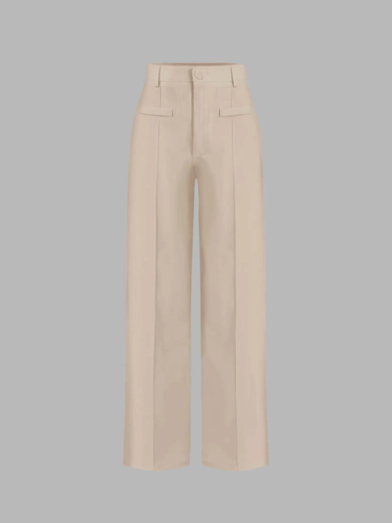 High Waist Straight Leg Pants