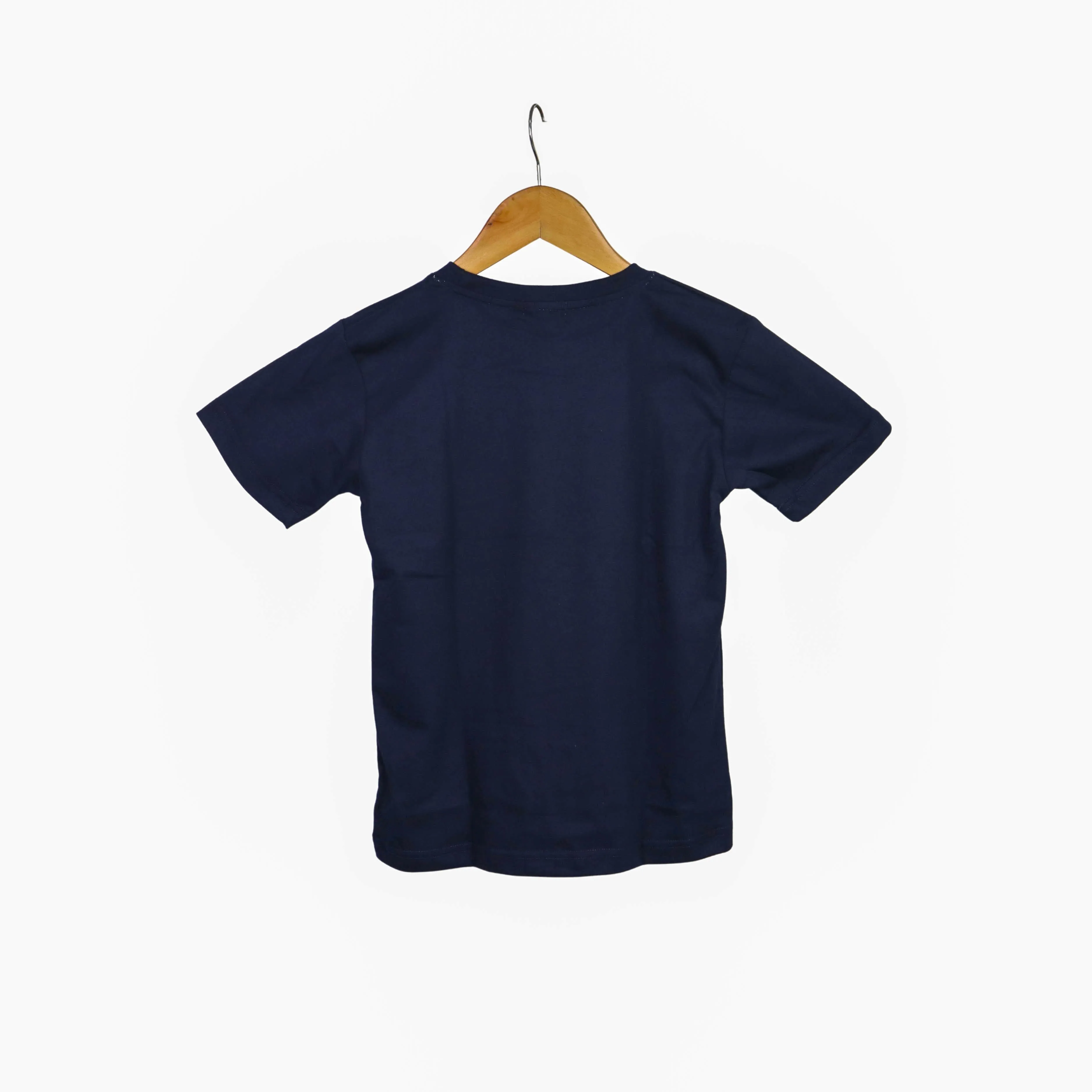 JKC Short Sleeves T-shirt with Greenland Shark Spot Print - Navy Blue