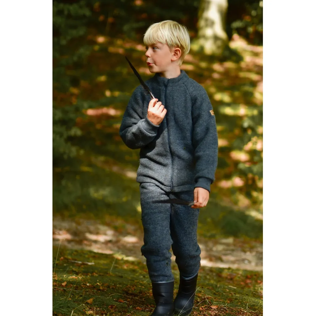 Junior Wool Pants - Anthracite Melange