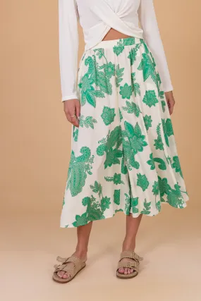 Jupe Culotte Jessie Green Floral