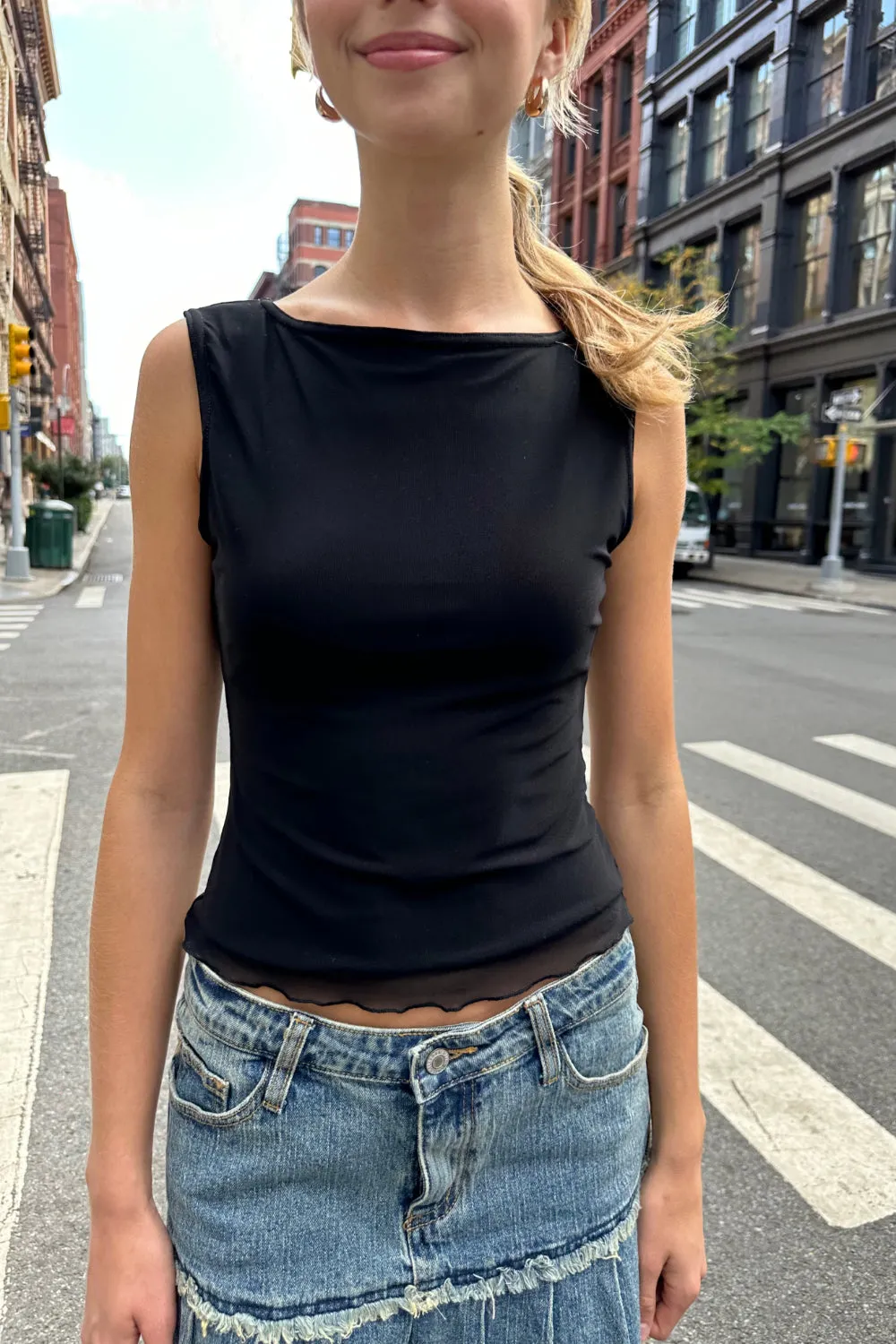 Kathleen Mesh Top