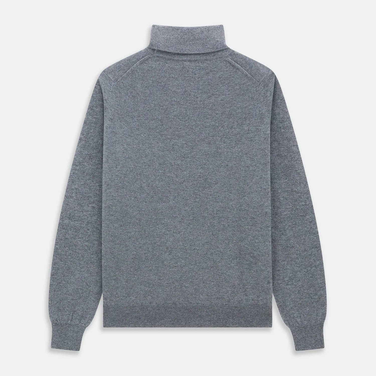 Kylian Flannel Grey Roll Neck Jumper