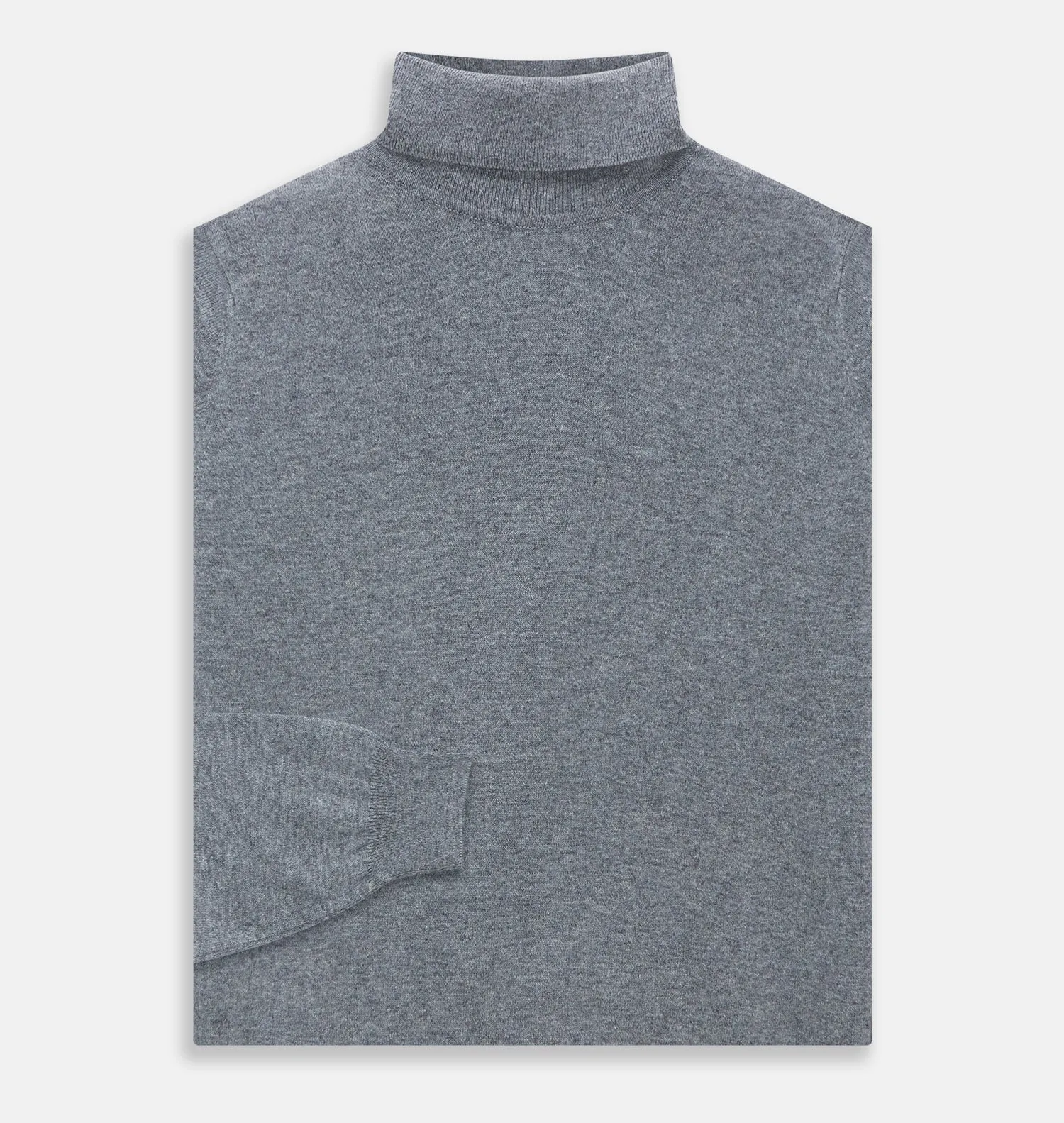 Kylian Flannel Grey Roll Neck Jumper