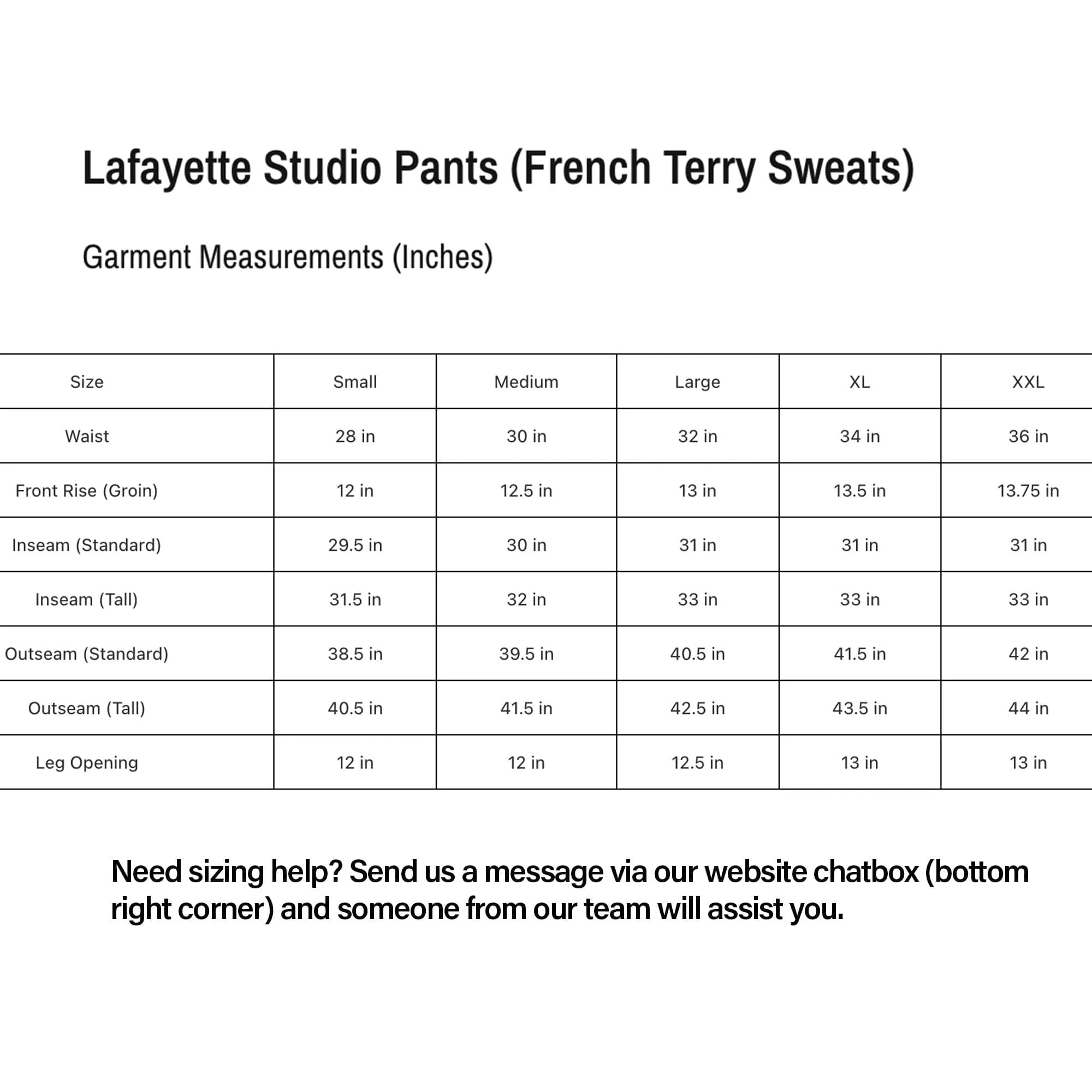 Lafayette Flare Studio Pants (Sweats)