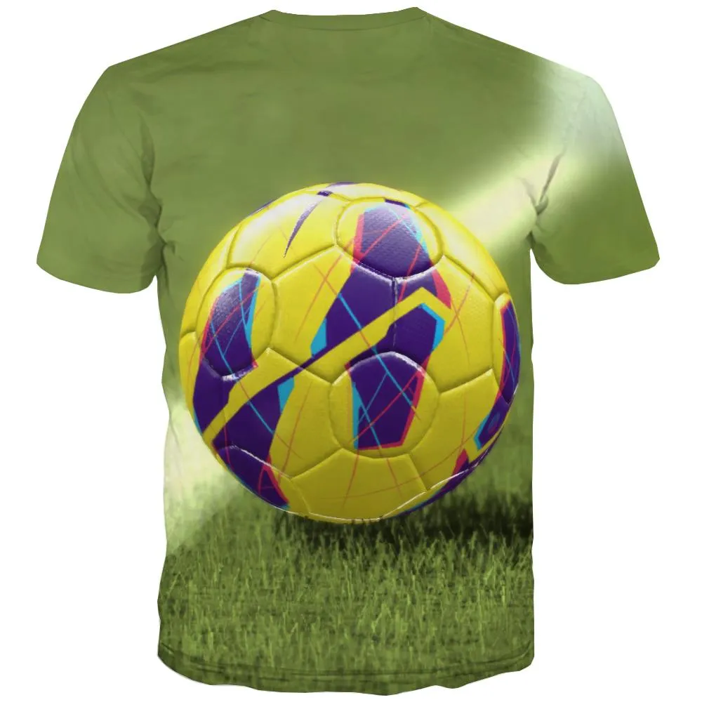 Lawn T shirts Men Football Tshirts Novelty Athletics T shirts Funny Stadium T-shirts 3d