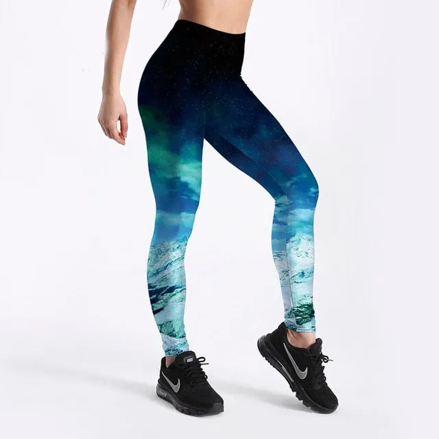 Leggings Digital Print Ice and Snow