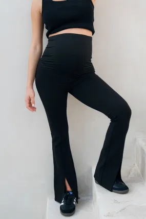 Linear Maternity Pant - Black