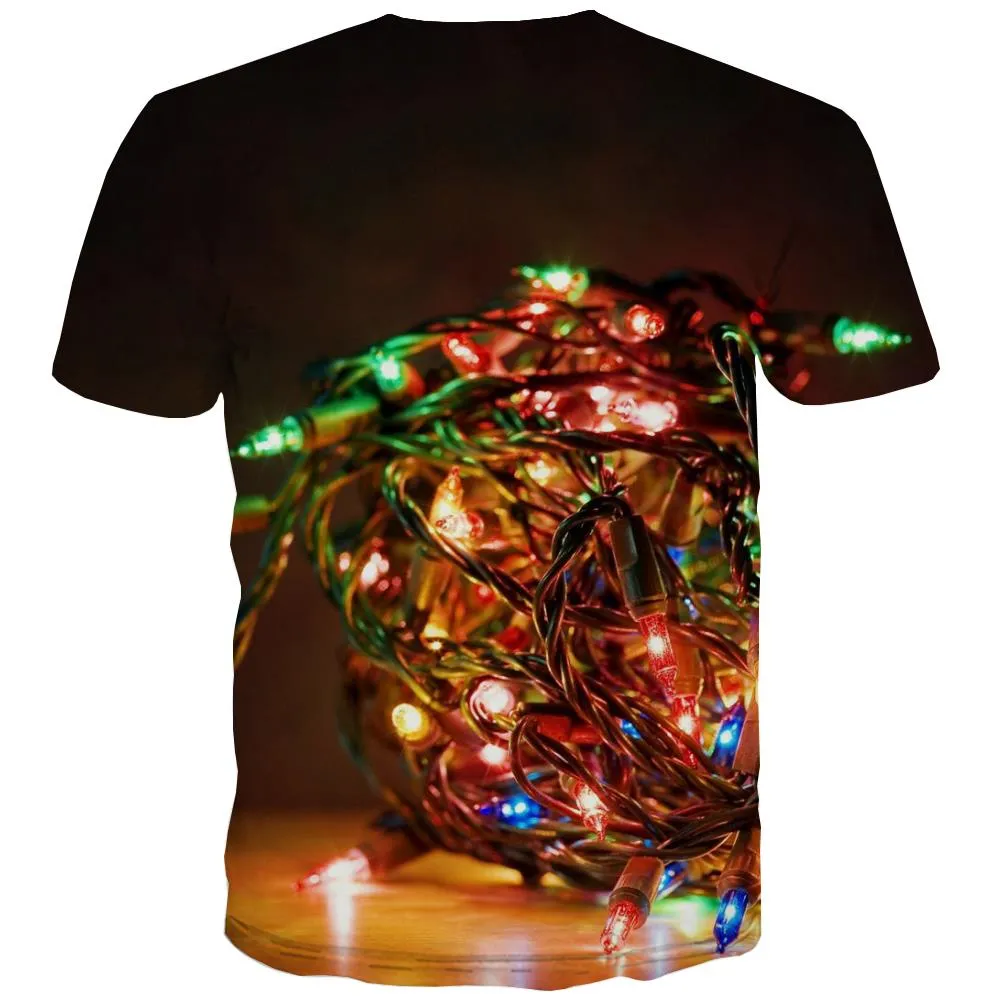 little lantern t shirt festival Funny 3D t shirt Christmas Cool men art costume