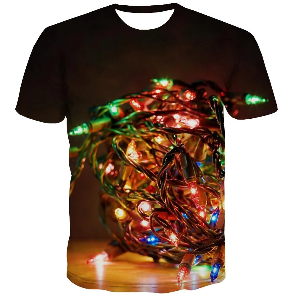 little lantern t shirt festival Funny 3D t shirt Christmas Cool men art costume