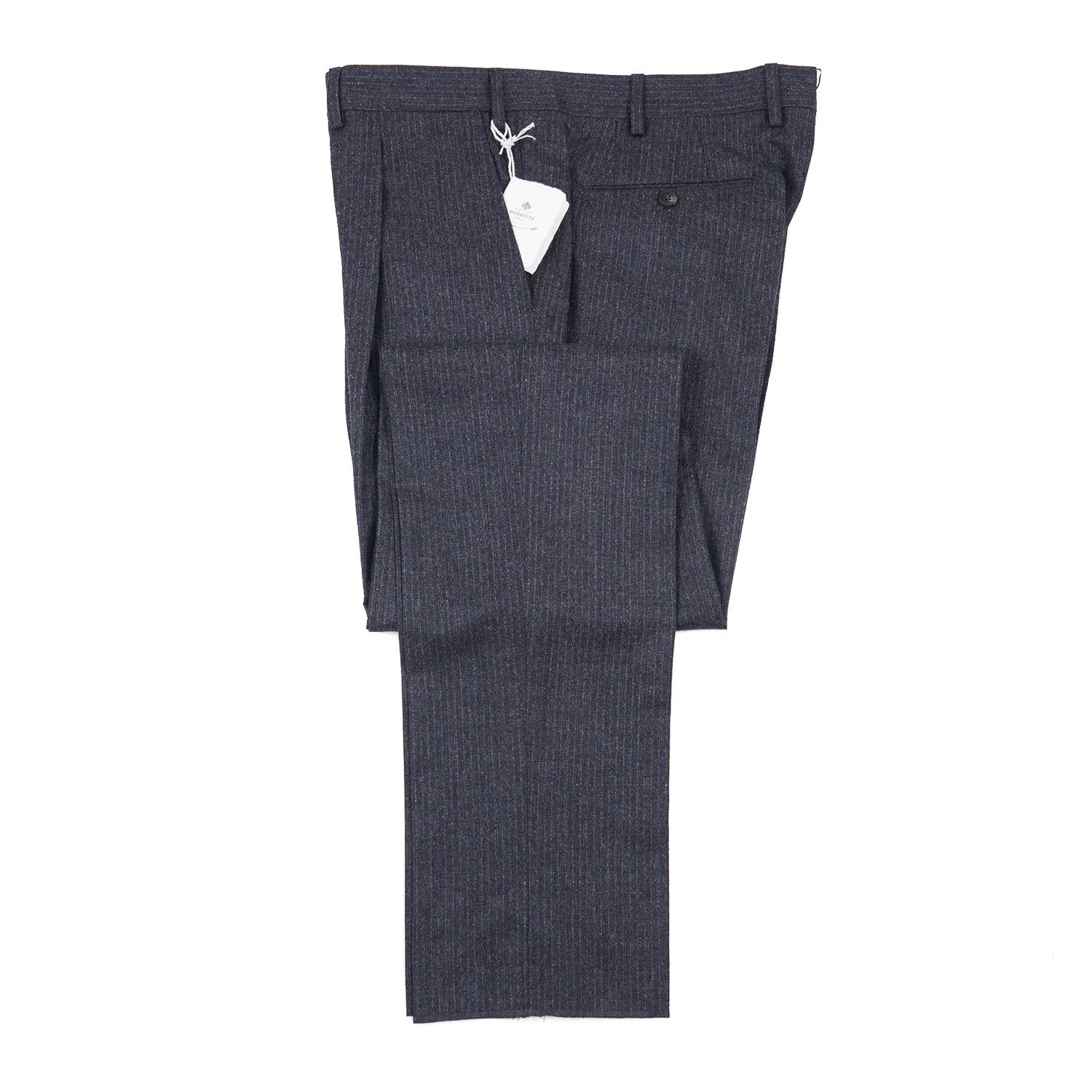 Luigi Borrelli Brushed Wool Dress Pants