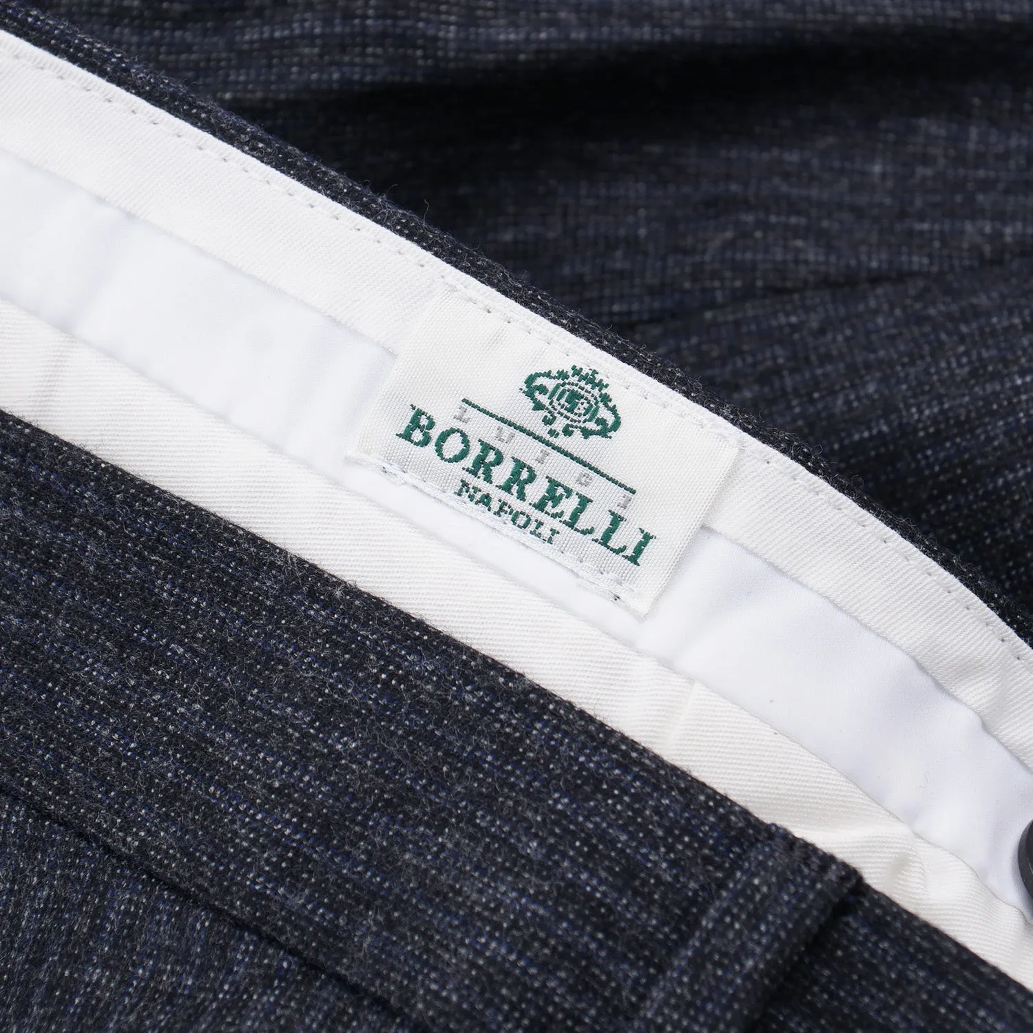 Luigi Borrelli Brushed Wool Dress Pants