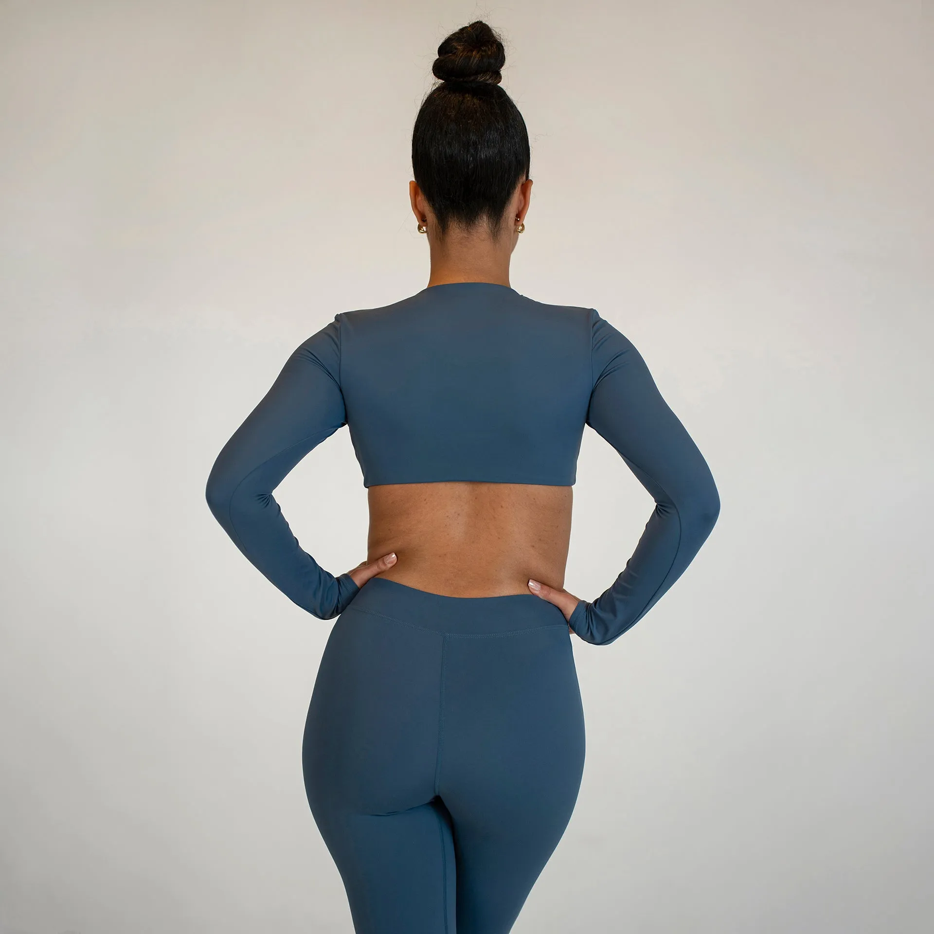 Luxebell - Bell Bottom Leggings (Blue)