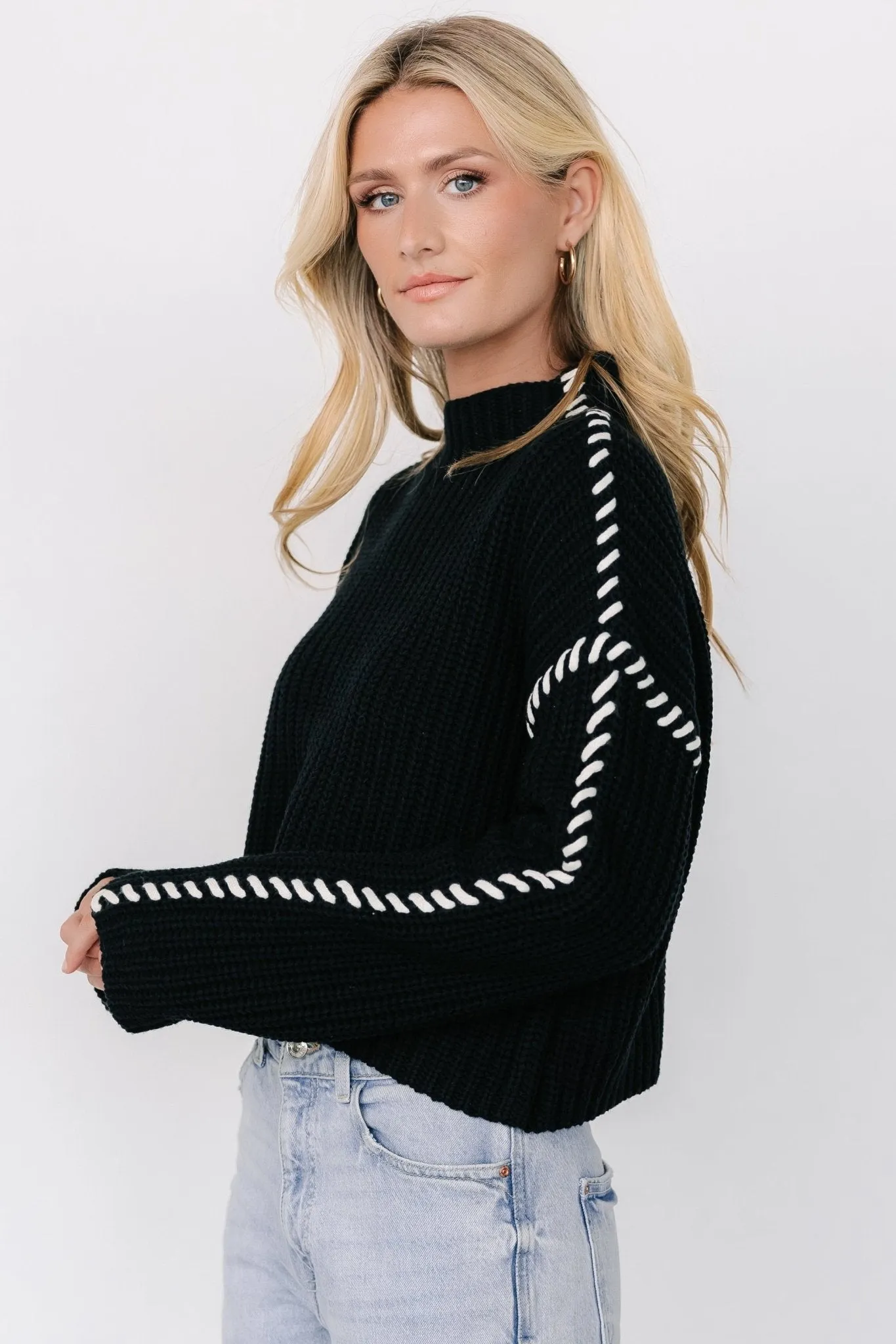 Madden Knit Sweater | Black