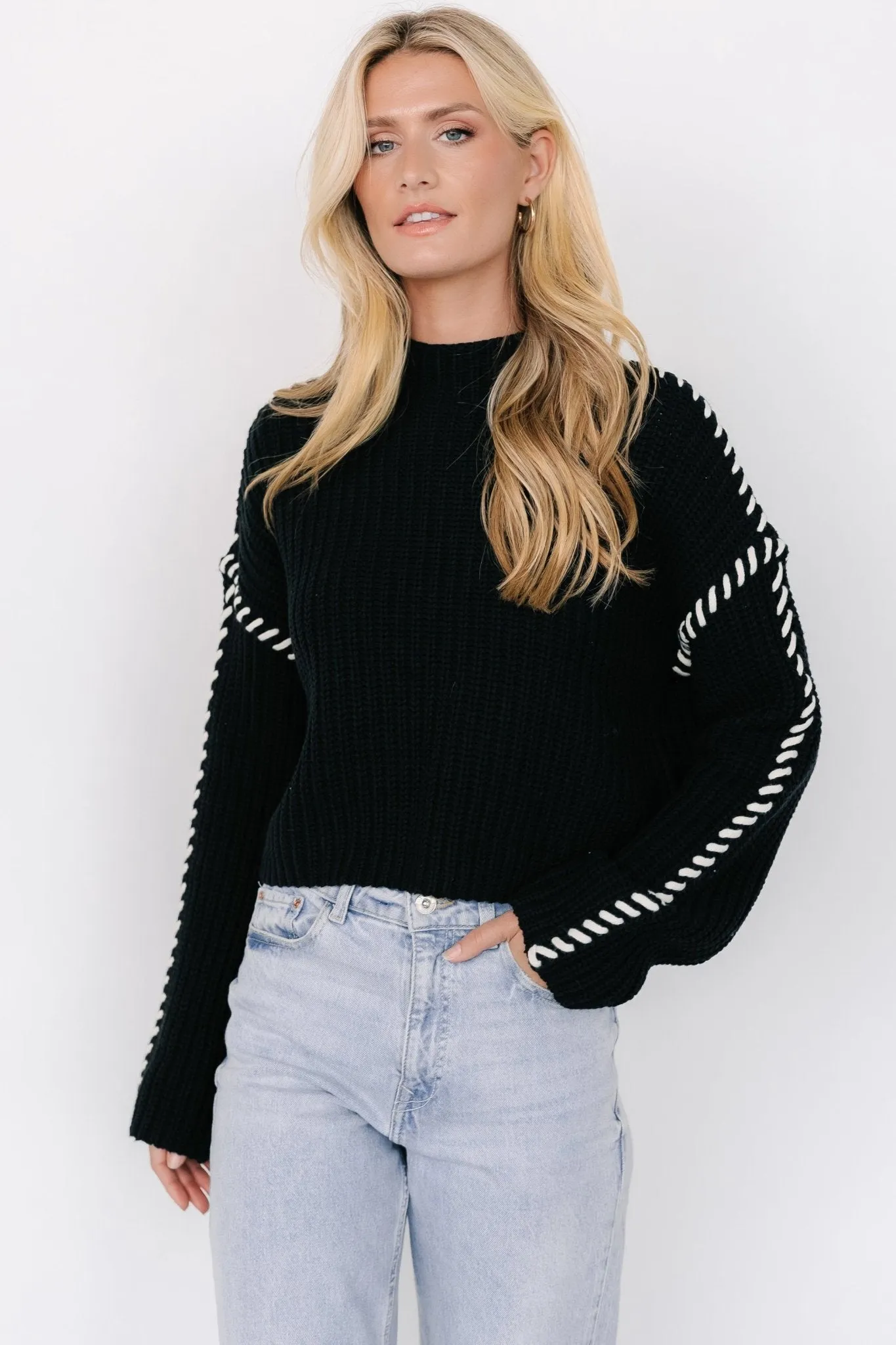 Madden Knit Sweater | Black