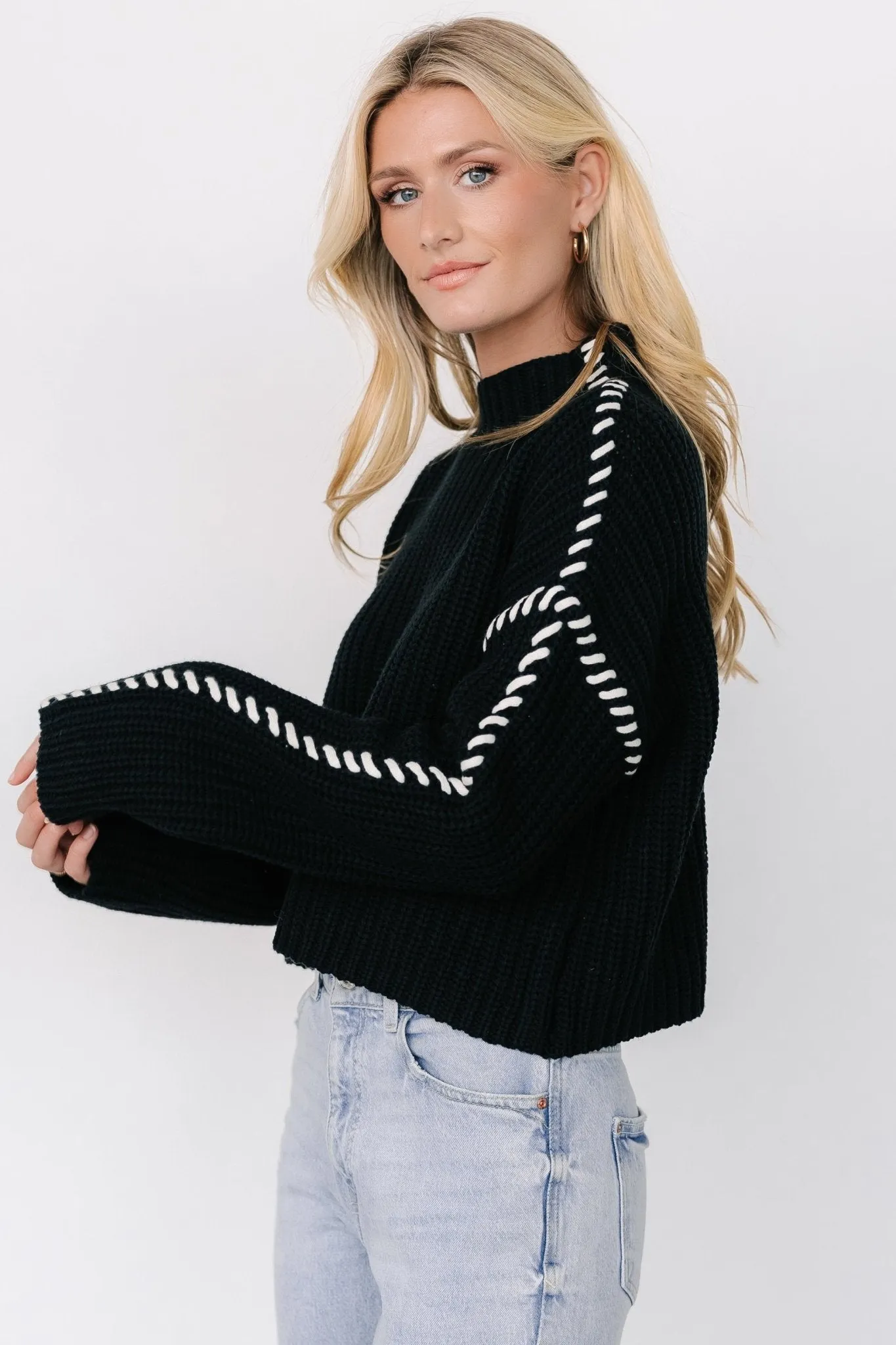 Madden Knit Sweater | Black