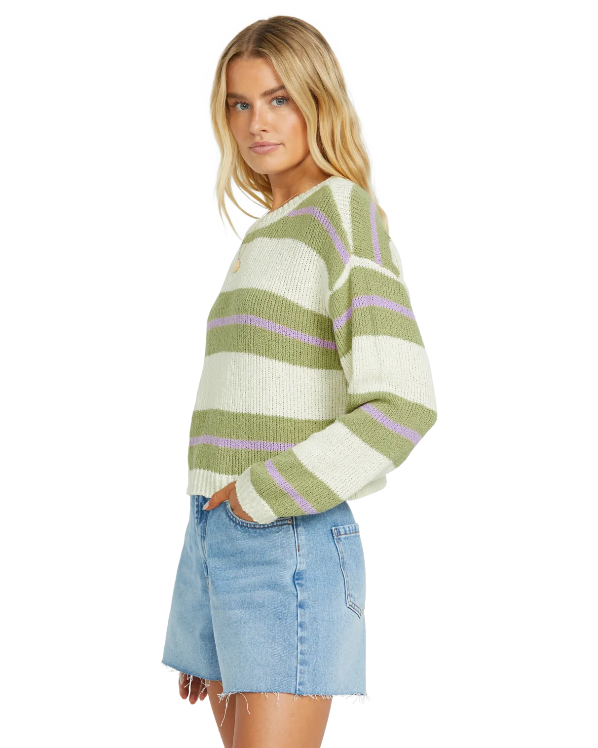 Make It Waves Jumper in Avocado