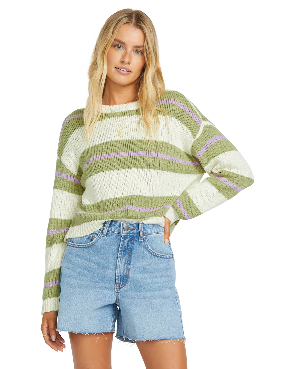 Make It Waves Jumper in Avocado