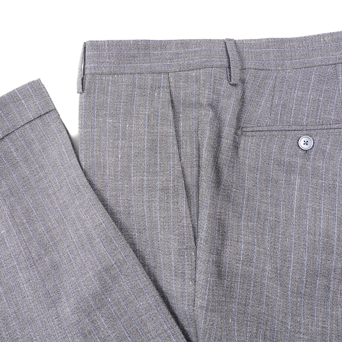 Marco Pescarolo Slim-Fit Wool-Linen Pants